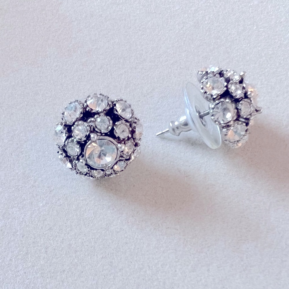 Kate Spade Silver Sparkle Stud Earrings